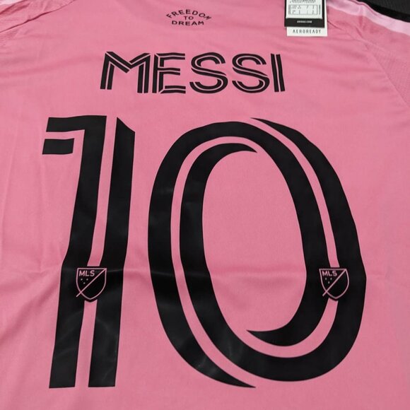 Messi #10 Inter Miami CF 25/26 Home Pink Adidas Jersey - Picture 9 of 12